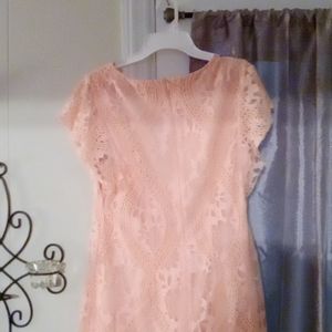Girls size 4 dazzling pink dress